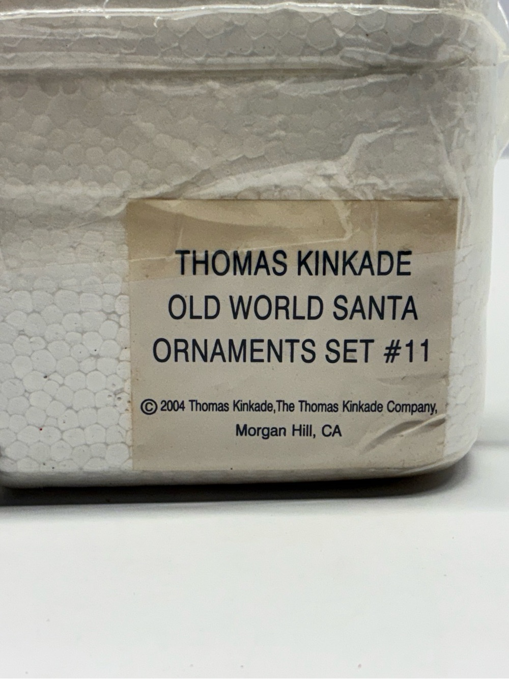 *SEALED* Thomas Kinkade Old World Santa Ornament Set #11 Ashton Drake
